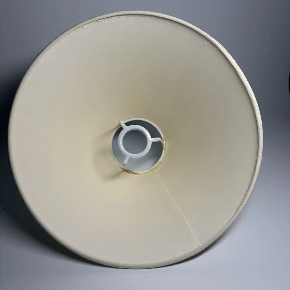 Vintage Hardback Cone Lace Lampshade Ivory